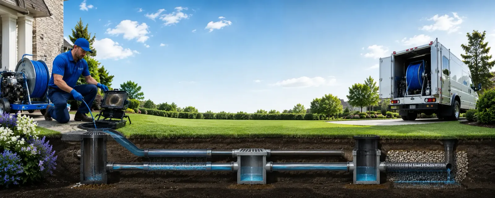 Outdoor drain cleaning information for Bellaire, MI